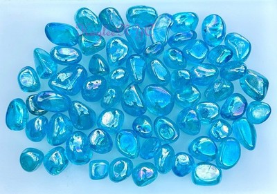 Wholesale Lot 2 Lbs Aqua Aura Quartz Tumble Healing Energy