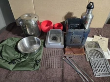 TITANIUM 5" G2 Firebox Stove Zebra Pot Baking Kit Camping Backpacking Alcohol 