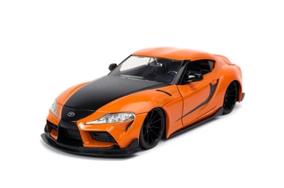 JADA FAST AND FURIOUS TOYOTA GR SUPRA ORANGE 1:24 DIE CAST METAL MODEL NEW BOX - Bild 1 von 4