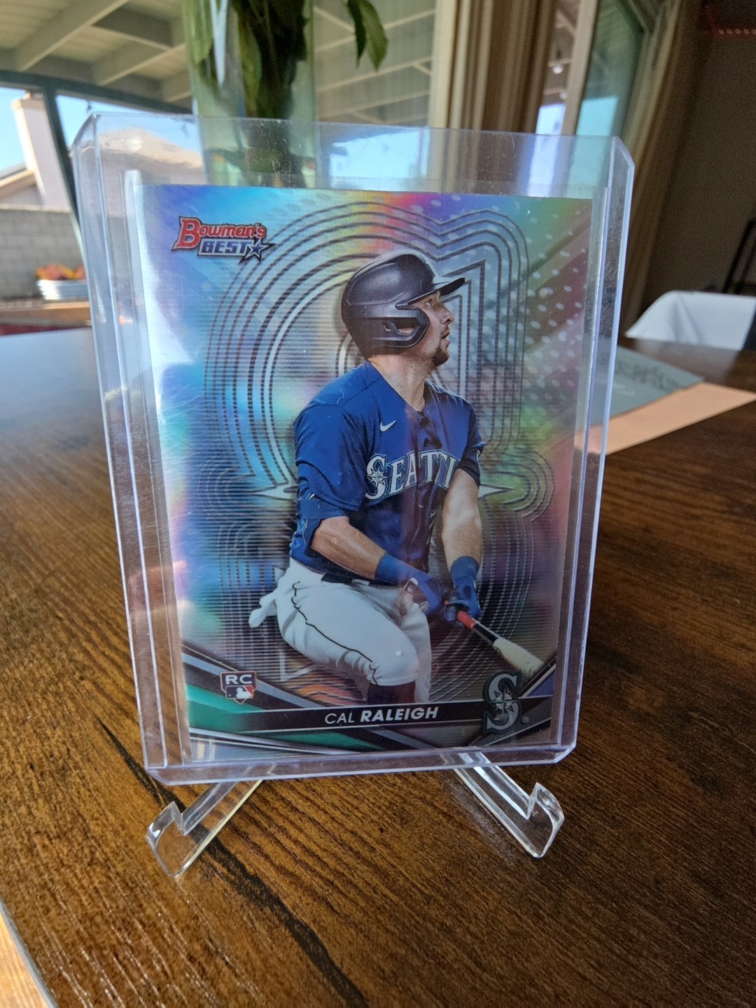 2022 Bowmans Best Cal Raleigh #6 Refractor Rookie Seattle Mariners (RC)