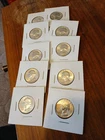 Lot Of 10  1964 Uncirculated Washington Quarters  (25 Cents) In Coin Flips