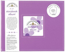 Doodlebug Storybook Album 8"X8" Lilac