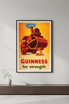 🌟 Guinness for Strength Vintage Poster - 24x36” Premium 💎 Art