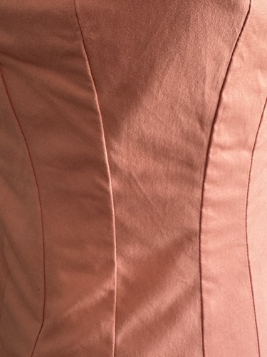Misguided Corset Bandeau Maxi Dress Sz Small Dusty Pink Pockets Regency Romantic - Picture 8 of 13