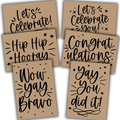 Congratulations Cards with Envelopes 24 Pack - Bulk Graduation Cards 2025
