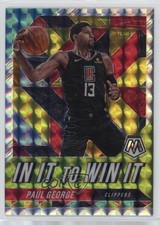 2019-20 Panini Mosaic In It to Win It Paul George #8 0q3