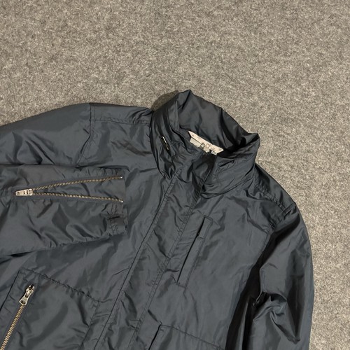 Athleta Military Bomber Windbreaker Hooded Blue Jacke Damen Gr. Medium Full Zip