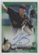 2017 Bowman Chrome Rookie Retail Green Refractor /99 Tyler Glasnow Auto 0oo8
