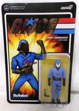Super7 ReAction GI Joe Cobra Commander Vac Metal Target Exclusive 3.75 Figure