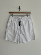 Image of Vilebrequin Swimming Shorts Bright White Turtle Mens Medium New