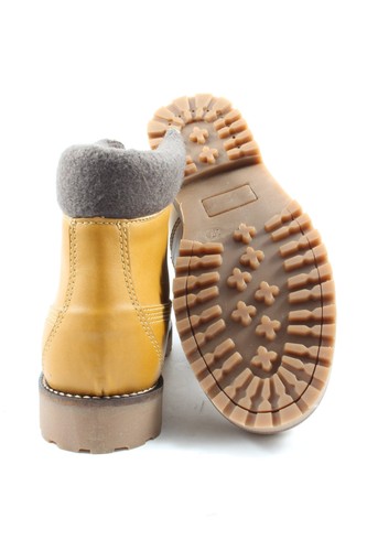 FAIRTICKEN Patucos con cordones Mujeres Botines Talla EU 37 amarillo pálido - Imagen 5 de 5