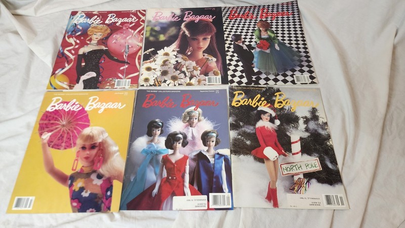 BARBIE BAZAAR COLLECTORS MAGAZINES 1990 Volume 2 Vintage Lot of 6 Complete Year