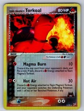 TEAM MAGMA'S TORKOAL 12/95 RARE TEAM MAGMA VS TEAM AQUA POKEMON REVERSE HOLO LP on eBay