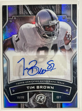 Tim Brown AUTO Topps Resurgence Refractor 2025 Autograph Signature Raiders HOF