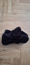 Apparis Black Gloves Mits Faux Fur Adults Women's Designer 