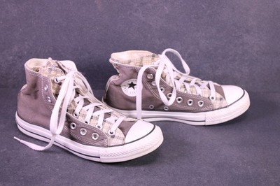 Converse Sneaker Chucks All Star Double Upper Gr. 39 grau kariert Canvas BC2041
