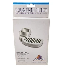 PIONEER PET 3-Pack Fountain Filters Pet Replacement Item No. 3002 NIB Sealed New