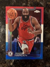 2025-26 Topps Chrome - James Harden #54 Red White & Blue Refractor
