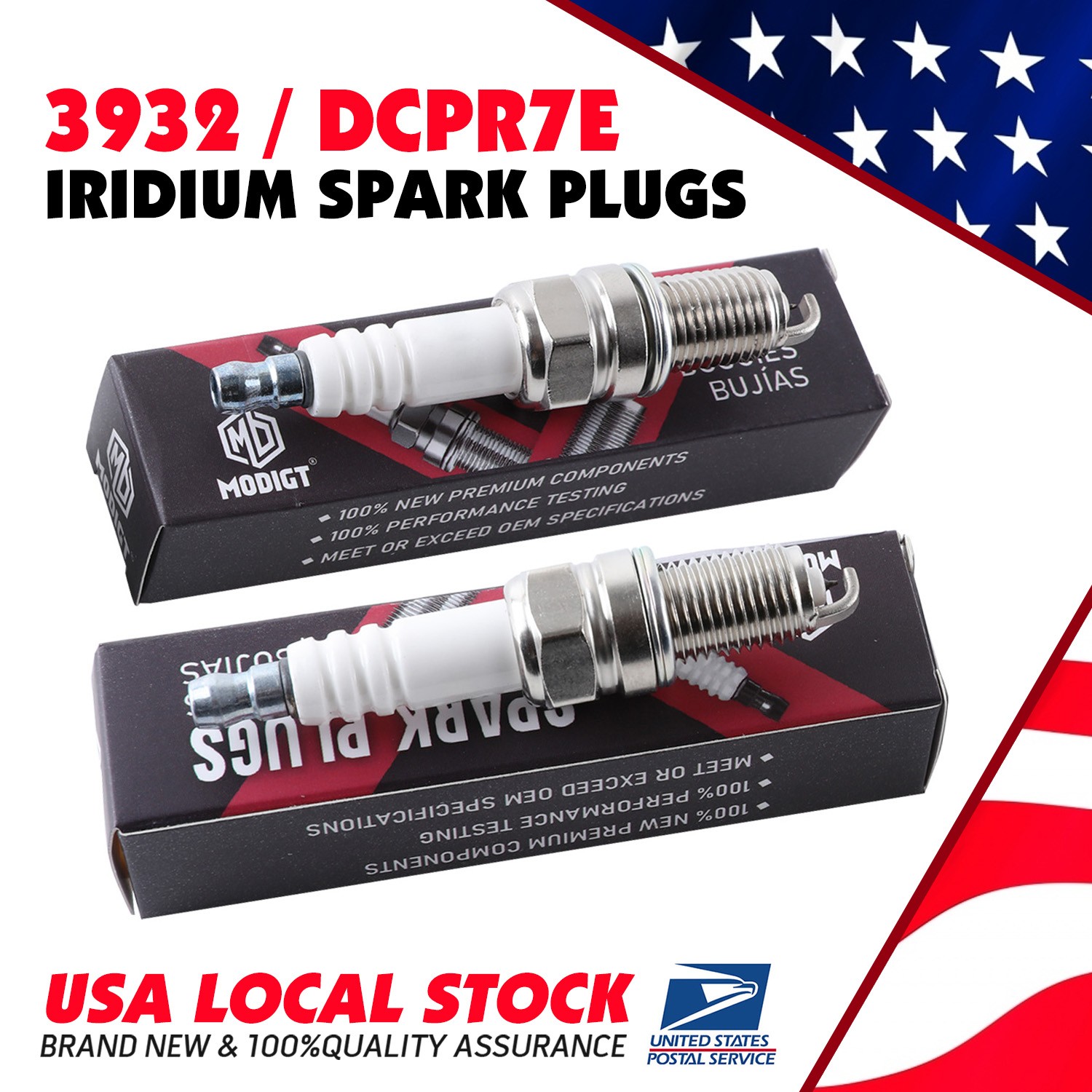 10X For NGK DCPR7E / 3932 Motorcycle Performance Spark Plug For Harley Davidson
