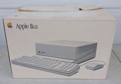 Apple IIgs Computer And Keyboard With Box