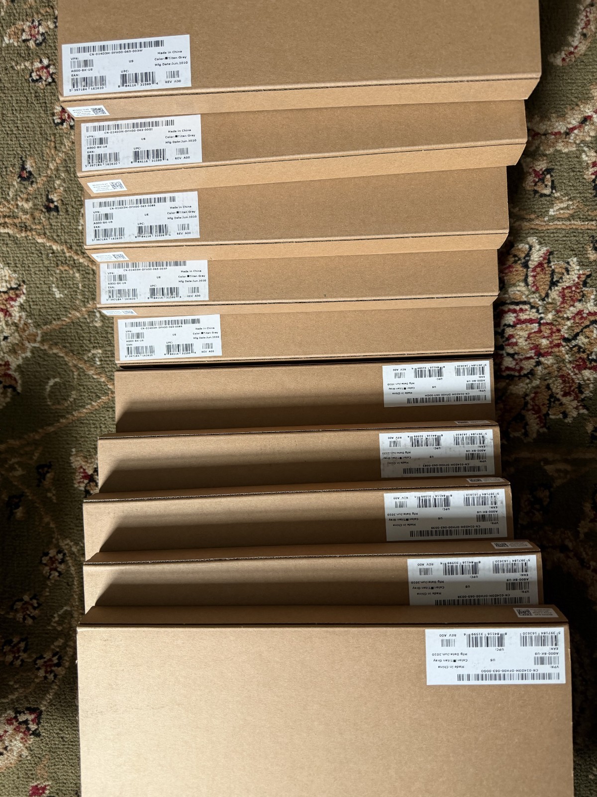 Lot of 10 Dell Latitude 7200 7210 2-in-1 Travel Keyboard 24D3M K18M Backlit NEW