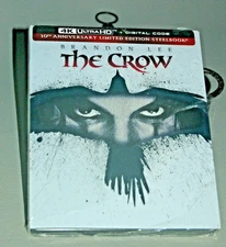 THE CROW 30TH ANNIVERSARY LIMITED EDITION STEELBOOK 4K ULTRA HD + DIGITAL NEW!