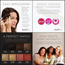 TouchBack Pro Gray Root Touch Up Marker Applicator Real Hair Color - Dark Brown