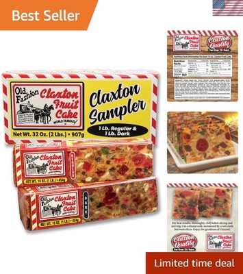 Fruitcake Selection - 2-1Lb Loaves, Individually Wrapped Gift Edition