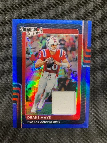 2025 Donruss Optic Drake Maye Blue Hyper (RAW)
