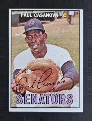 1967 Topps #115 Paul Casanova - Rookie Card - Washington Senators  EX-NM