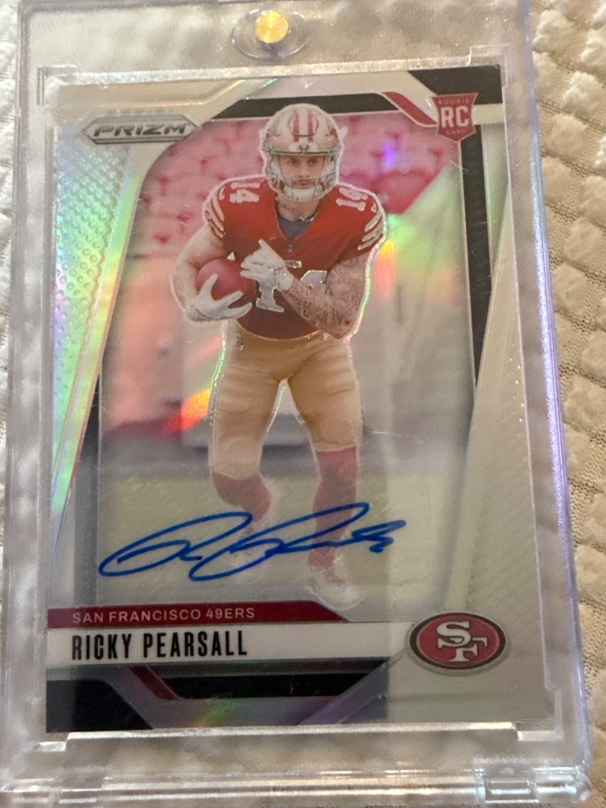 RICKY PEARSALL 2024 Panini Prizm Rookie RC #383 SILVER AUTO #383 49ers