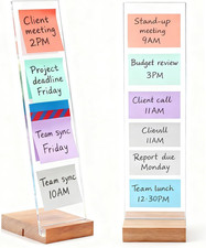 2PCS Monitor Memo Board Portable Monitor Sticky Note Holder Computer Screen Mess