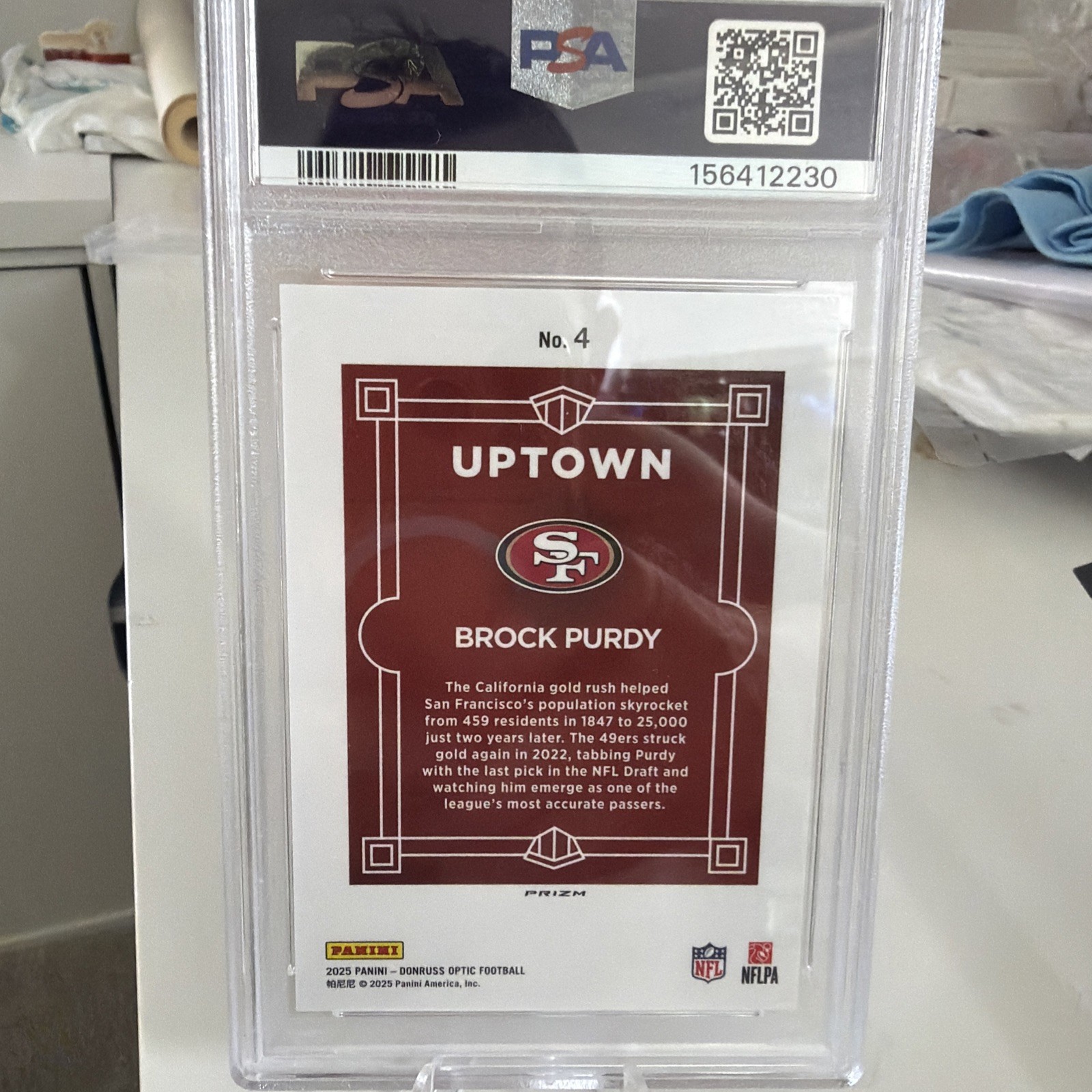 2025 Panini Donruss Optic - Uptown Brock Purdy #4 view 2