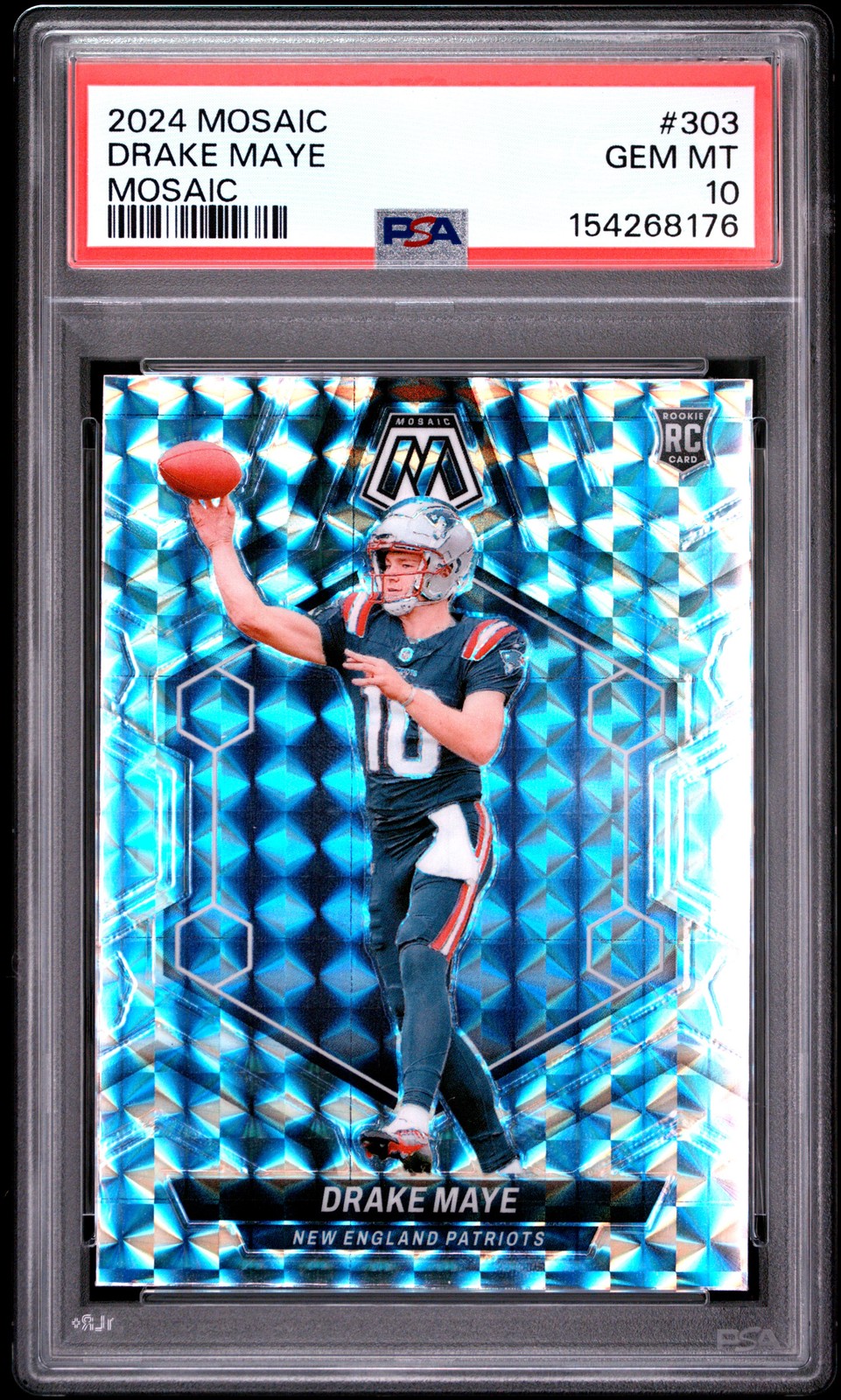 2024 PANINI MOSAIC MOSAIC #303 DRAKE MAYE ROOKIE RC PSA 10