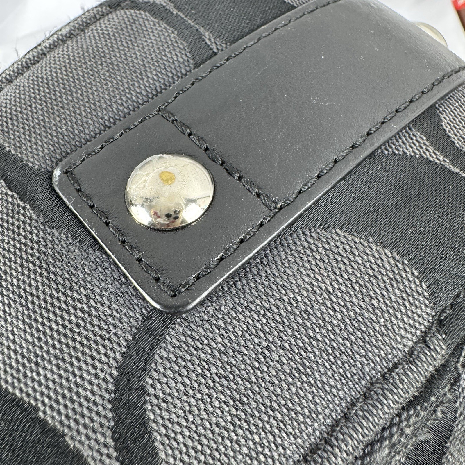 Vtg Coach Y2K Signature C Jacquard Hobo Shoulder Bag Black Leather Trim thumbnail 8