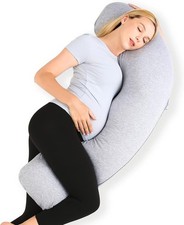 Pregnancy Pillows Side Sleeping J Shaped Maternity Body Pillow Pregnancy Soft