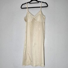 Vintage Vanity Fair Antron Nylon Slip Dress Nude Lingerie Womens Sz 37L