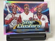 2025 Cosmic Chrome Star Cluster Elly De La Cruz Johnny Bench Barry Larkin TSC-4 