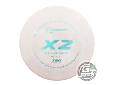NEW Prodigy Discs 750 X2 174g White Aqua Foil Distance Driver Golf Disc