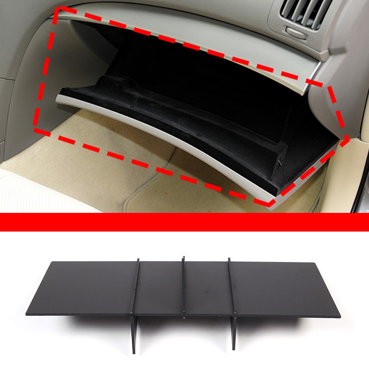 Glove Box Organizer Storage Insert Divider Trim For Infiniti G25