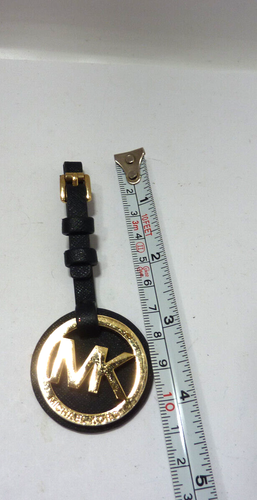 MICHAEL KORS TONO ORO borsa fantasia borsetta ciondolo pelle nera - Foto 2 di 5