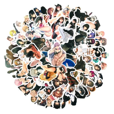 100 Sexy Legs Anime Girls Stickers Waifu Women Hentai Ahegao Feet Vinyl