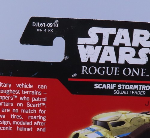 Star Wars Hot Wheels Character Cars Scarif Stormtrooper Squad Leader DIE-CAST - Picture 8 of 8