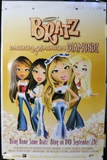 BRATZ PASSION 4 FASHION DIAMONDZ MOVIE POSTER 27" X 40" NOS (b128)(b132)