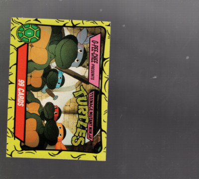 B2840- 1989 O-Pee-Chee Teenage Mutant Ninja Turtles -You Pick- 15+ FREE US SHIP