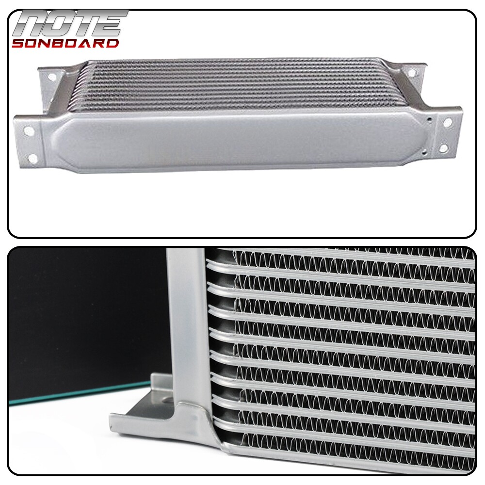 25 ROW AN10 ENGINE OIL COOLER + FIT FOR LS1 LS2 LS3 SANDWICH PLATE KIT