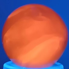 Vintage UV-Reactive Swirl Marble .54 Inches Near-Mint Condition