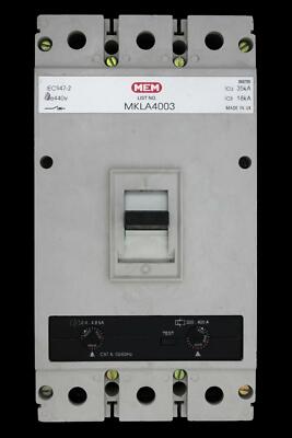 MEM 400 AMP 36kA DREIPOLIG MCCB MKLA4003