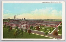postcard MAYFIELD Kentucky Curlee Clothing Company Factory 1915-1930