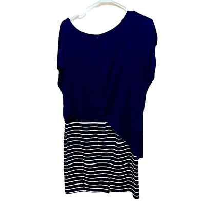 hem and thread striped dress